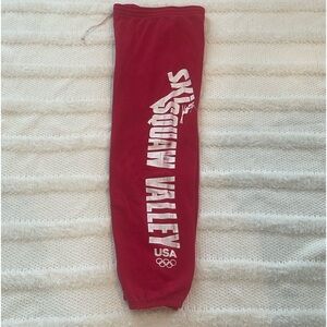 Vintage 80s squaw Valley Olympic fleece sweatpants joggers athletic pants red S